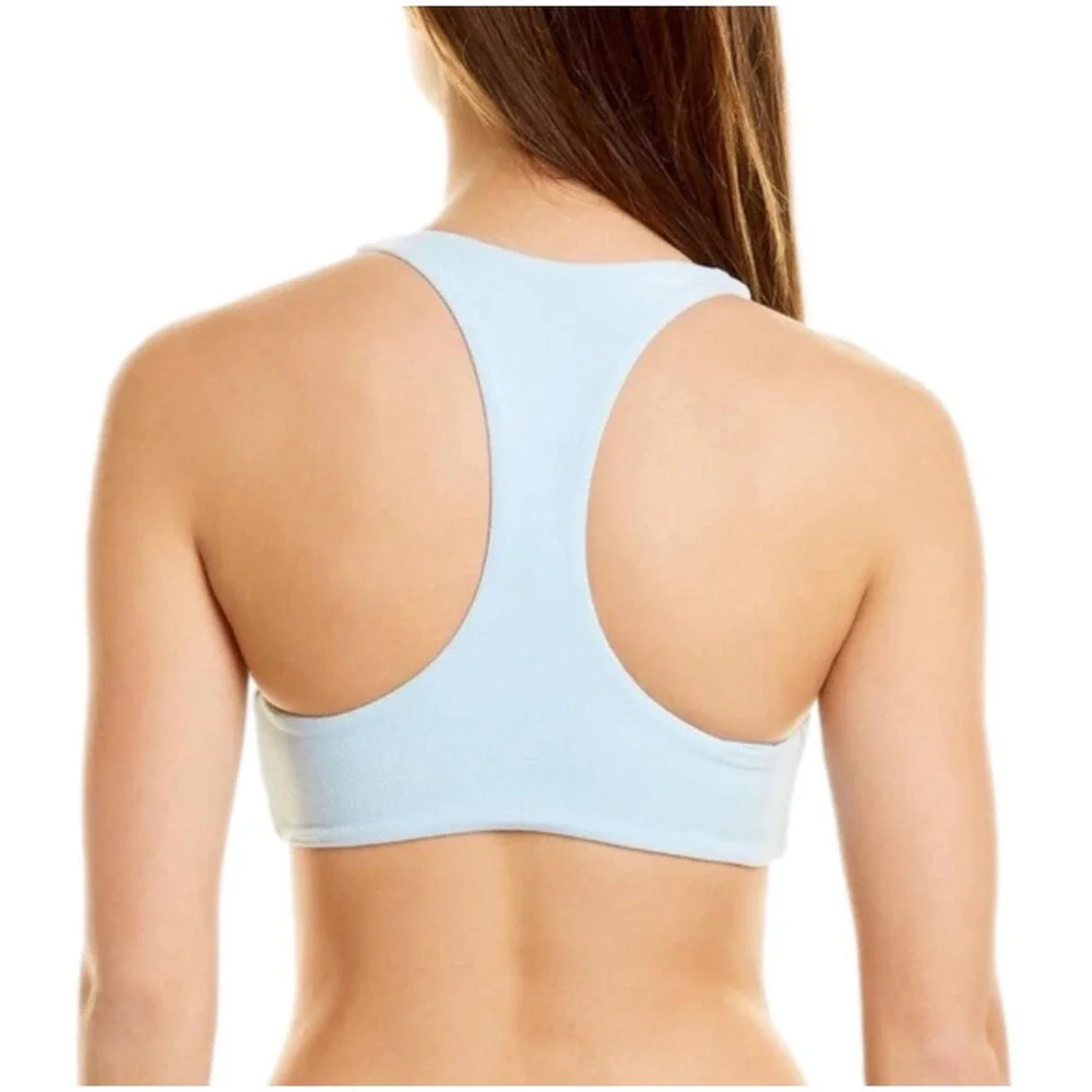 L*Space Womens Spring Break Beach Vacation Lace‎ Up Dax Bikini Swim Top Size S